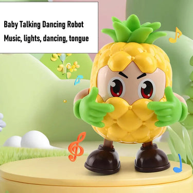 DANCING PINEAPPLE WALKING WITH MUSIC